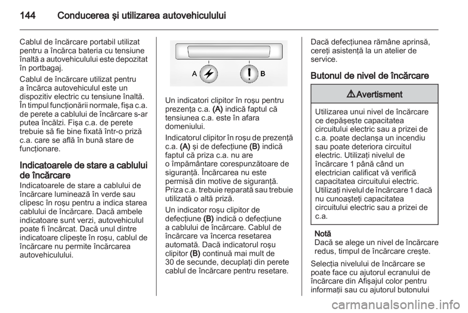 OPEL AMPERA 2012  Manual de utilizare (in Romanian) 
