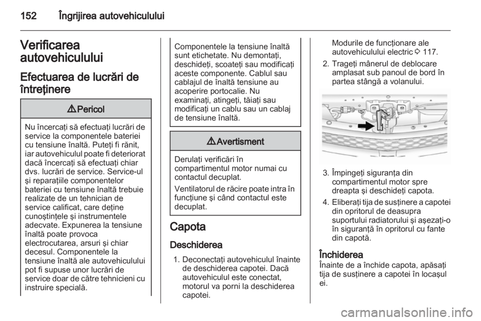 OPEL AMPERA 2012  Manual de utilizare (in Romanian) 