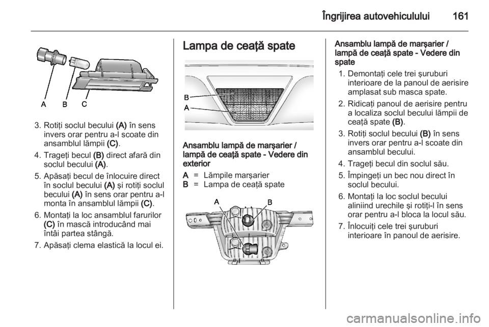 OPEL AMPERA 2012  Manual de utilizare (in Romanian) 
