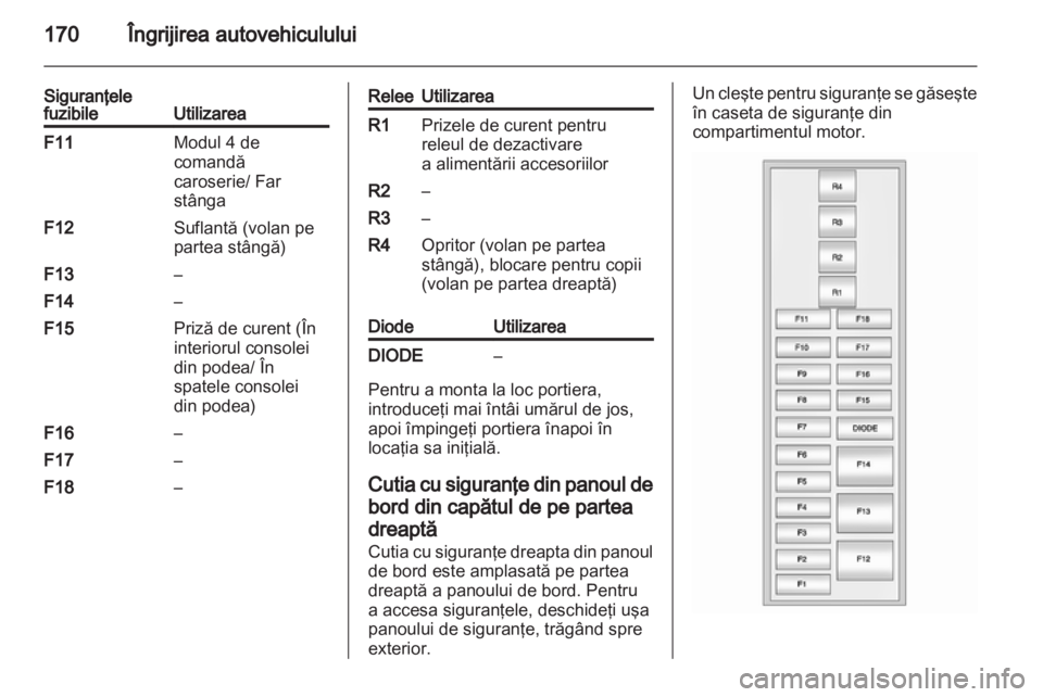 OPEL AMPERA 2012  Manual de utilizare (in Romanian) 
