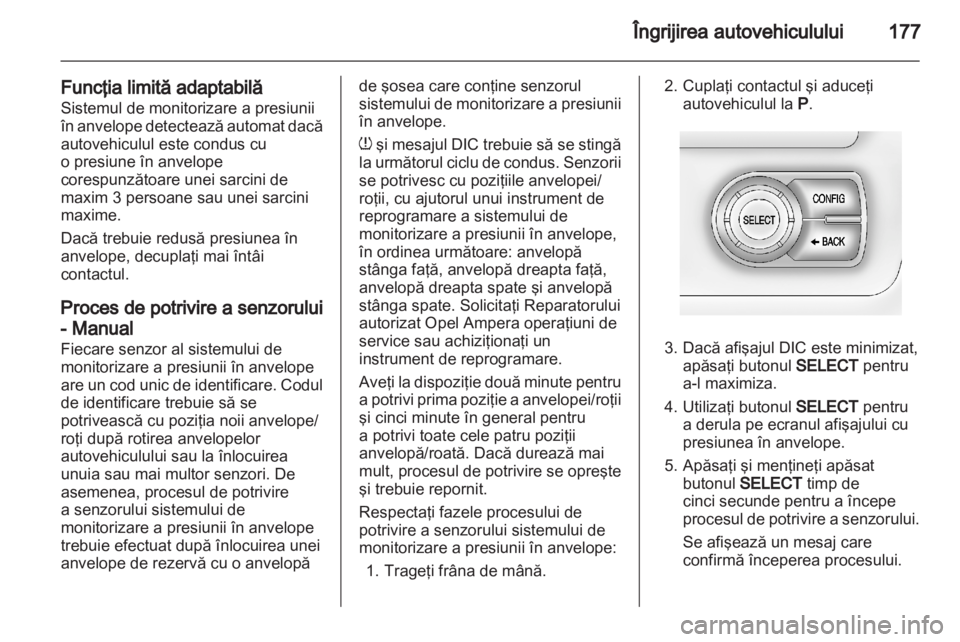 OPEL AMPERA 2012  Manual de utilizare (in Romanian) 