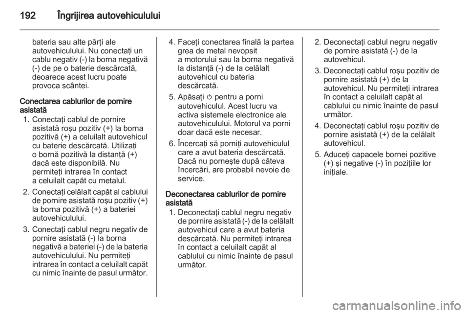 OPEL AMPERA 2012  Manual de utilizare (in Romanian) 