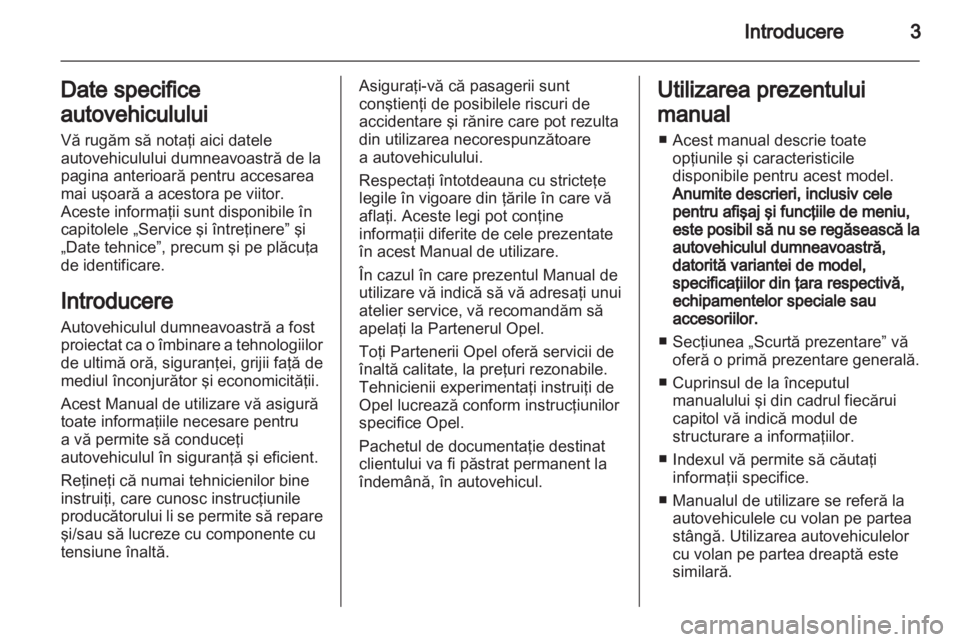 OPEL AMPERA 2012  Manual de utilizare (in Romanian) 