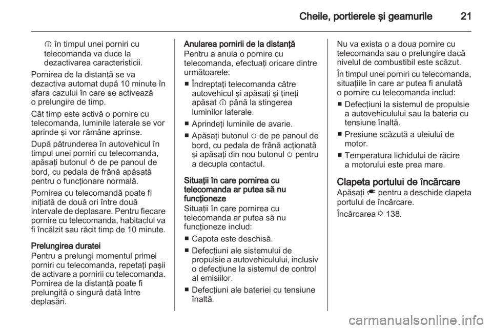 OPEL AMPERA 2012  Manual de utilizare (in Romanian) 