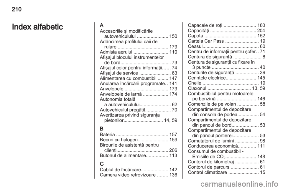 OPEL AMPERA 2012  Manual de utilizare (in Romanian) 
