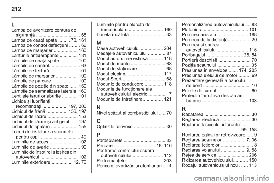 OPEL AMPERA 2012  Manual de utilizare (in Romanian) 