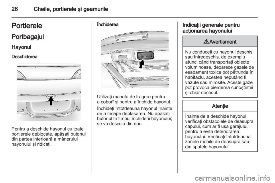 OPEL AMPERA 2012  Manual de utilizare (in Romanian) 