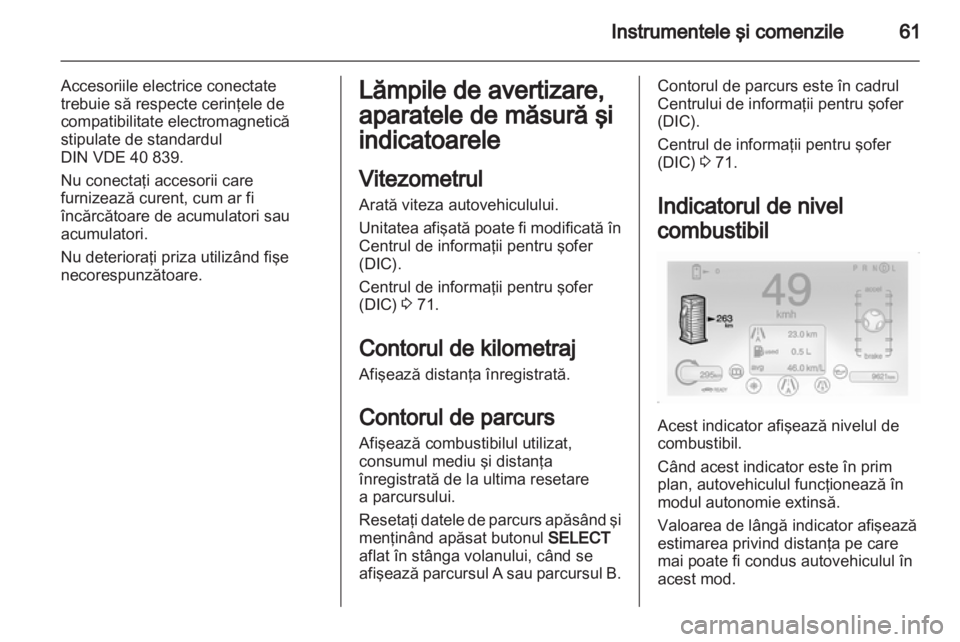 OPEL AMPERA 2012  Manual de utilizare (in Romanian) 