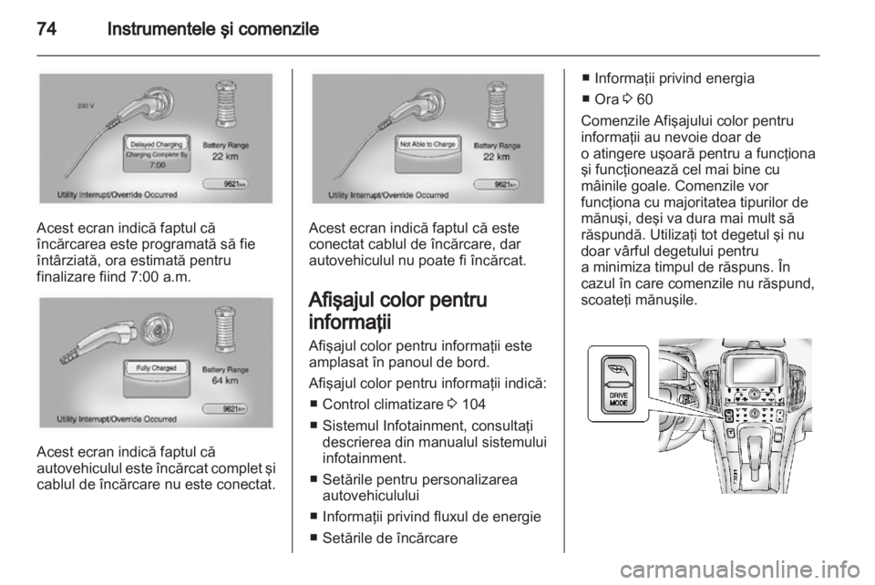 OPEL AMPERA 2012  Manual de utilizare (in Romanian) 