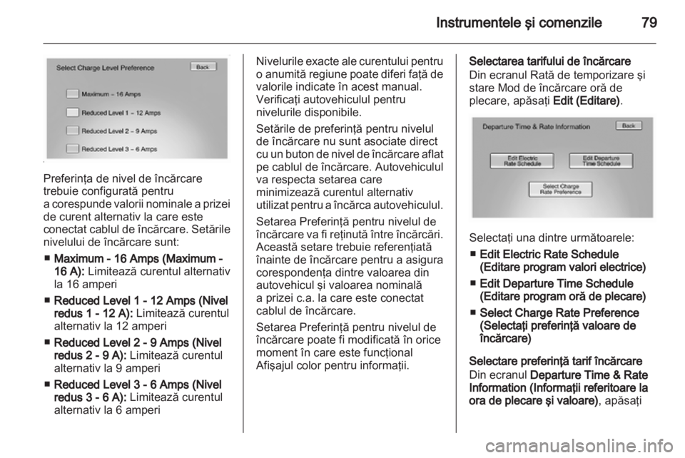 OPEL AMPERA 2012  Manual de utilizare (in Romanian) 