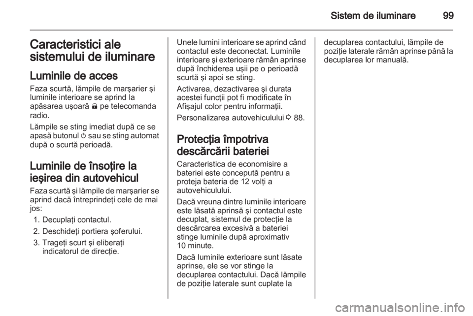 OPEL AMPERA 2012.5  Manual de utilizare (in Romanian) 