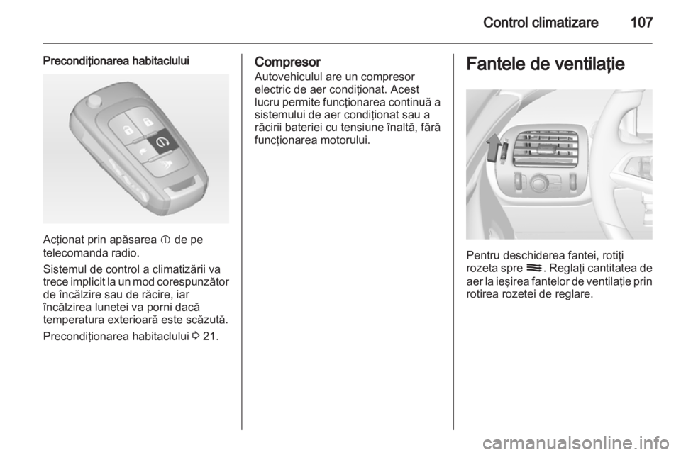 OPEL AMPERA 2012.5  Manual de utilizare (in Romanian) 