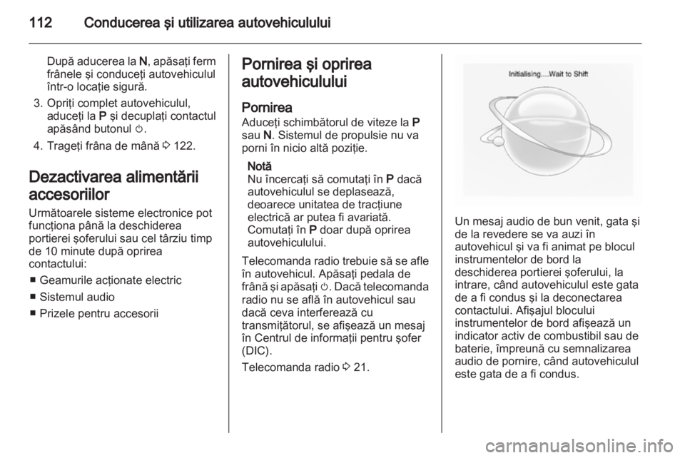 OPEL AMPERA 2012.5  Manual de utilizare (in Romanian) 