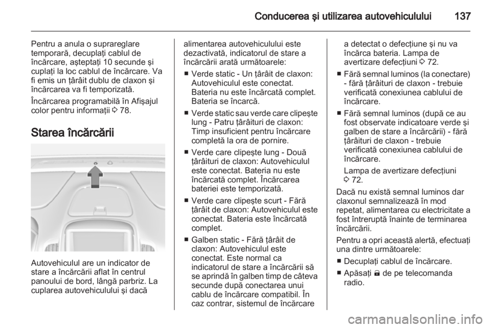OPEL AMPERA 2012.5  Manual de utilizare (in Romanian) 
