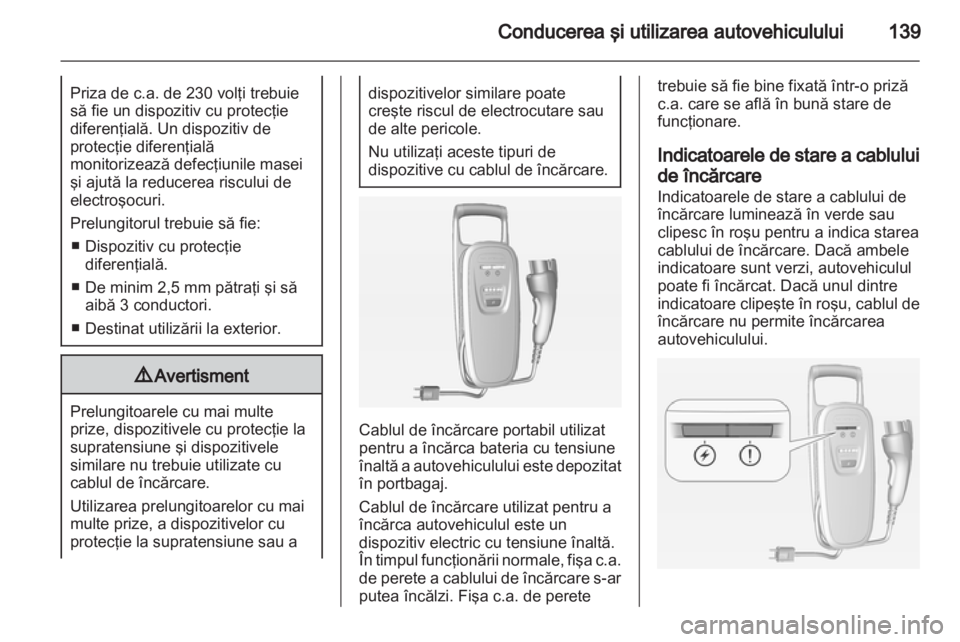 OPEL AMPERA 2012.5  Manual de utilizare (in Romanian) 