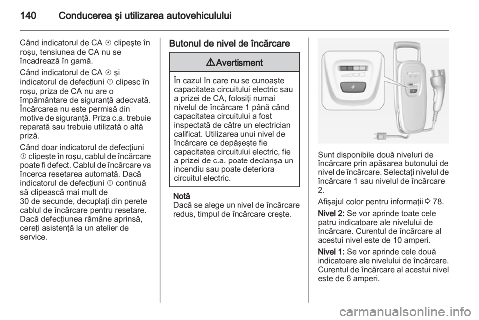 OPEL AMPERA 2012.5  Manual de utilizare (in Romanian) 