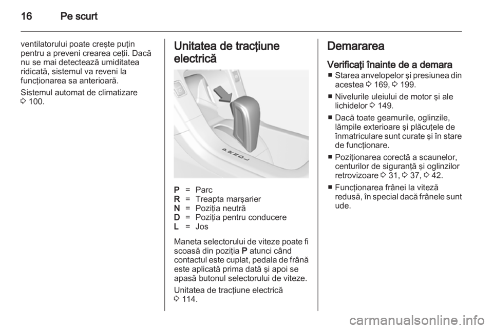 OPEL AMPERA 2012.5  Manual de utilizare (in Romanian) 
