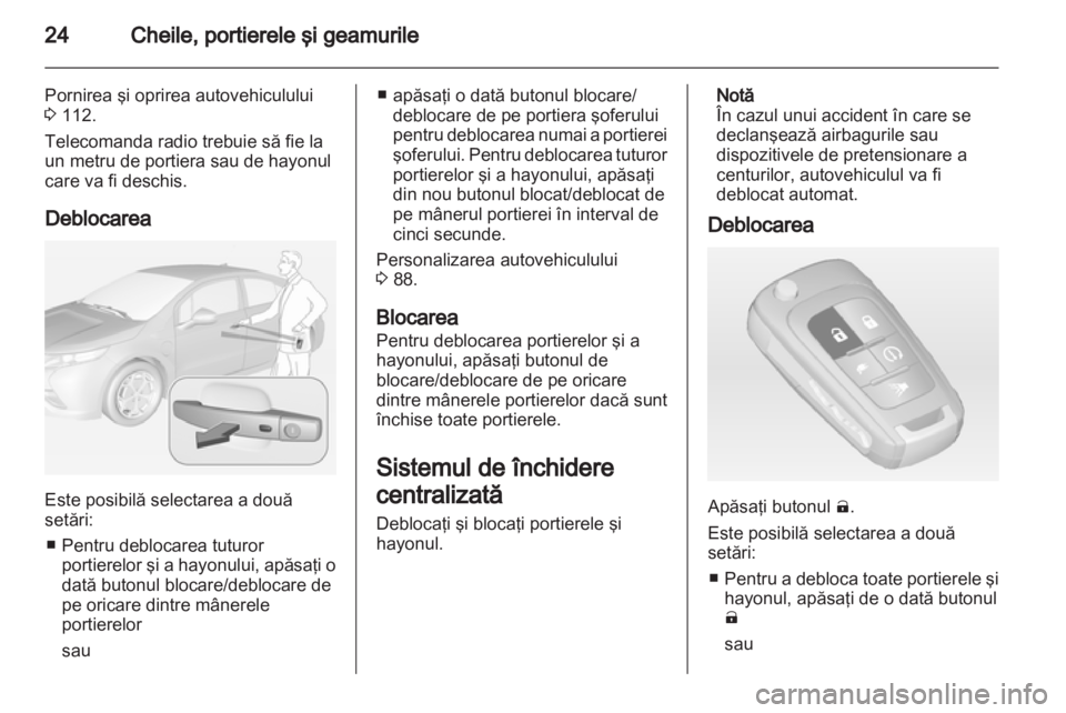 OPEL AMPERA 2012.5  Manual de utilizare (in Romanian) 