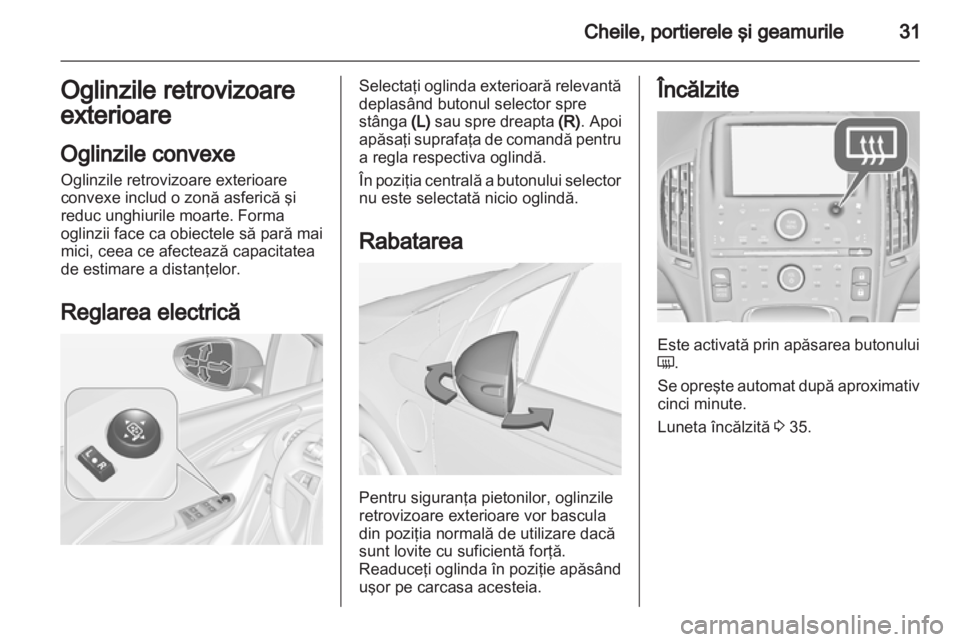 OPEL AMPERA 2012.5  Manual de utilizare (in Romanian) 