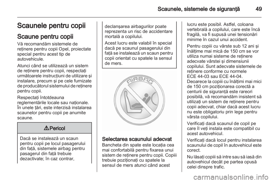 OPEL AMPERA 2012.5  Manual de utilizare (in Romanian) 