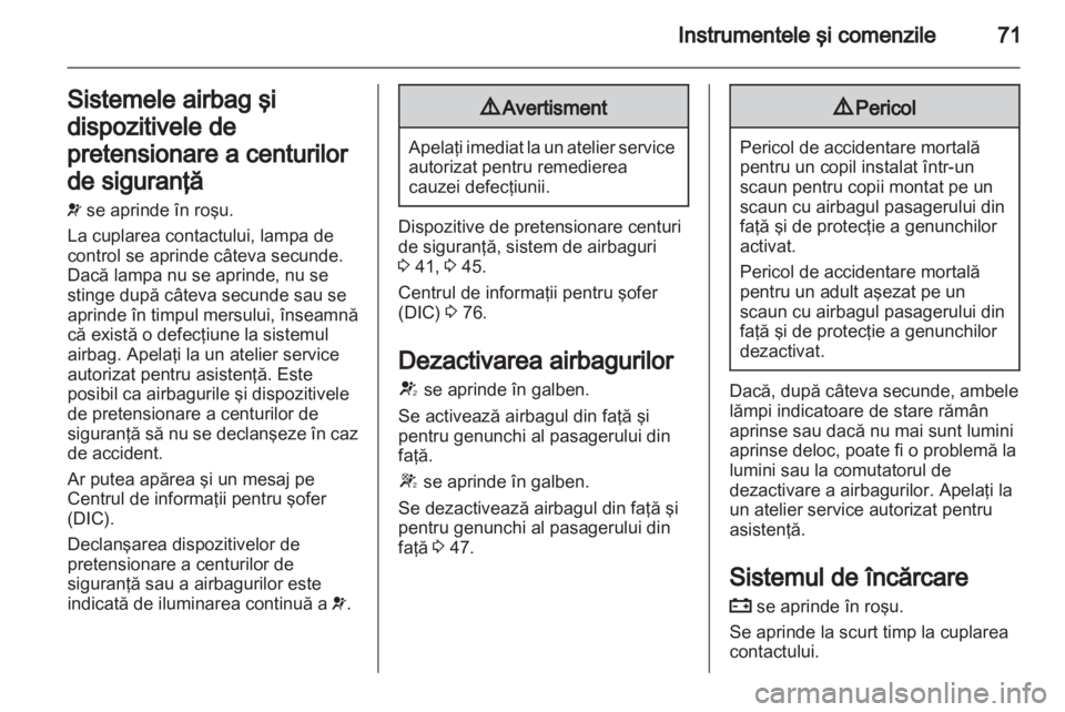 OPEL AMPERA 2012.5  Manual de utilizare (in Romanian) 