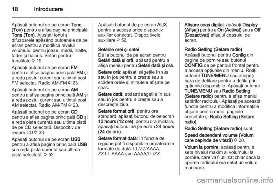 OPEL AMPERA 2013  Manual pentru sistemul Infotainment (in Romanian) 