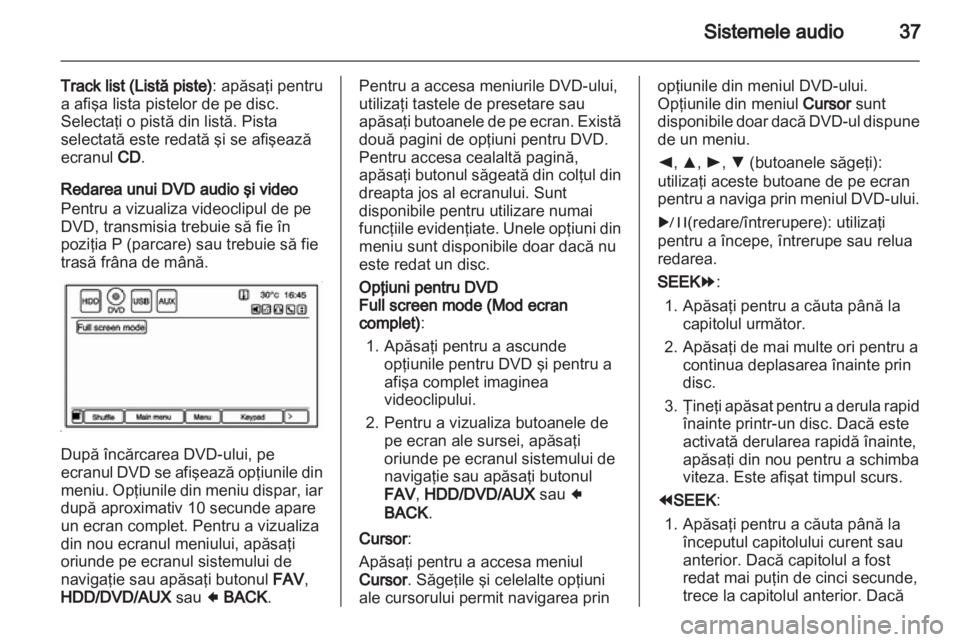 OPEL AMPERA 2013  Manual pentru sistemul Infotainment (in Romanian) 