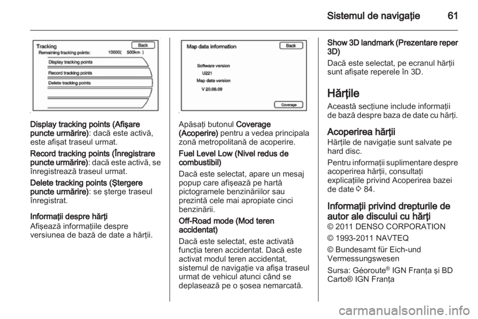 OPEL AMPERA 2013  Manual pentru sistemul Infotainment (in Romanian) 