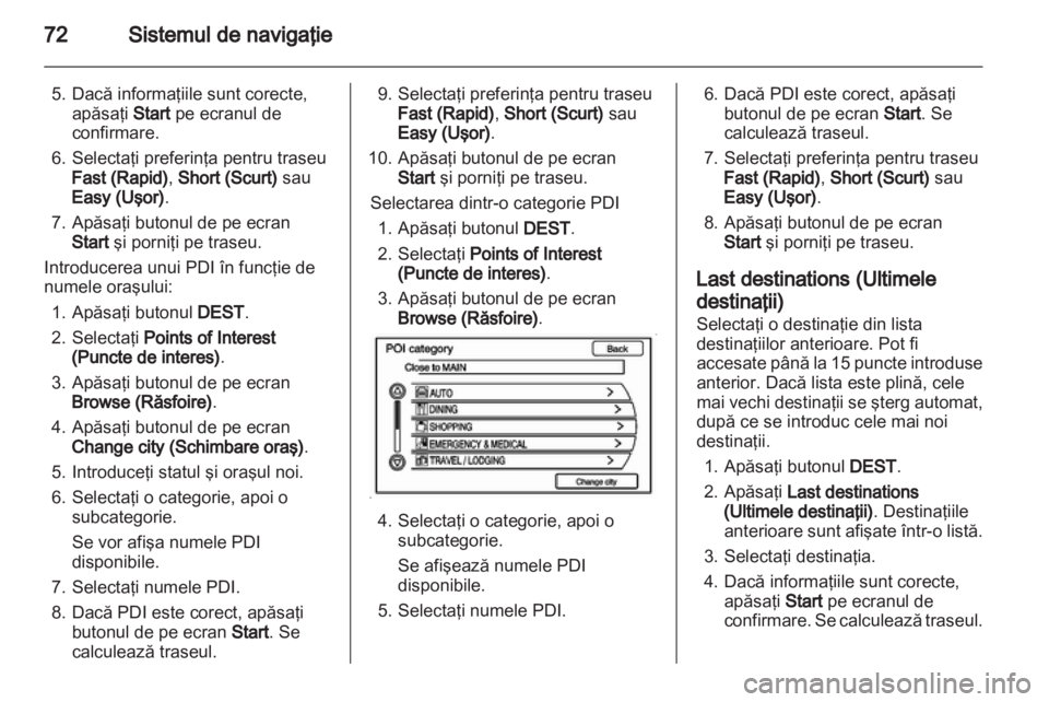 OPEL AMPERA 2013  Manual pentru sistemul Infotainment (in Romanian) 