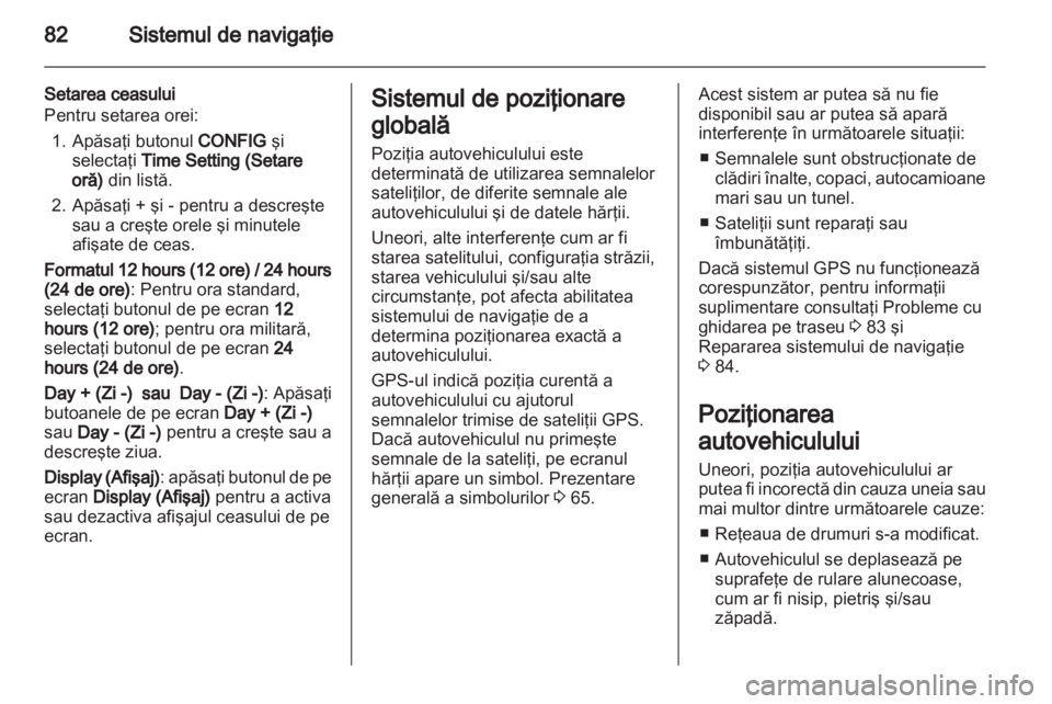 OPEL AMPERA 2013  Manual pentru sistemul Infotainment (in Romanian) 