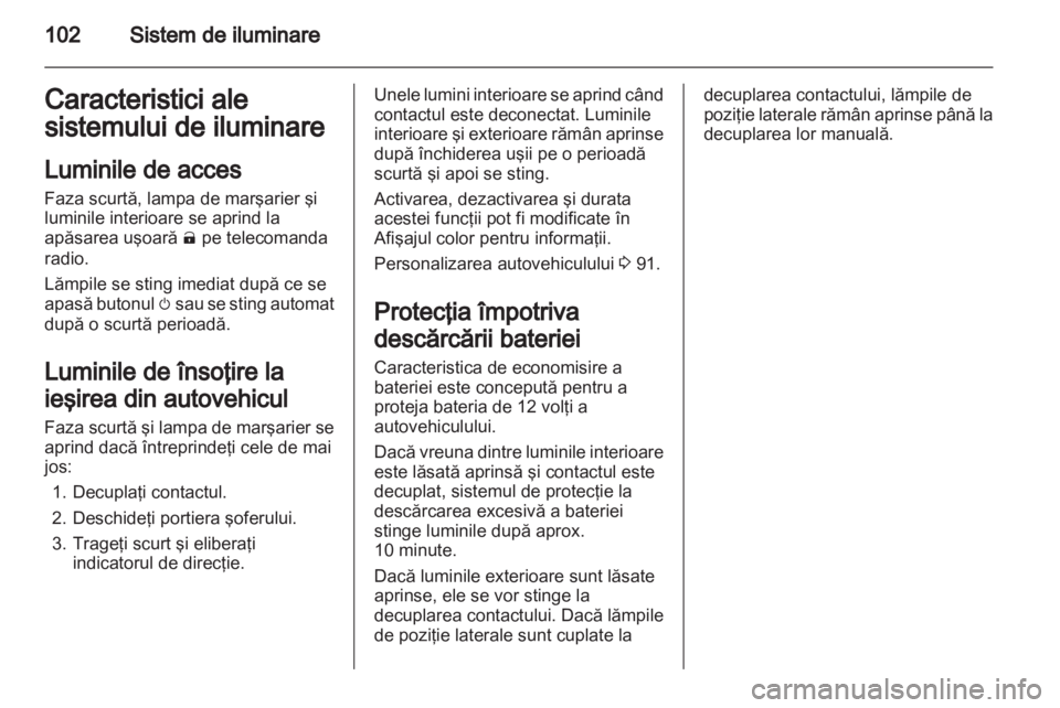 OPEL AMPERA 2013  Manual de utilizare (in Romanian) 