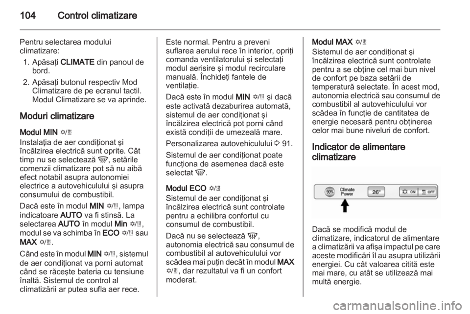 OPEL AMPERA 2013  Manual de utilizare (in Romanian) 