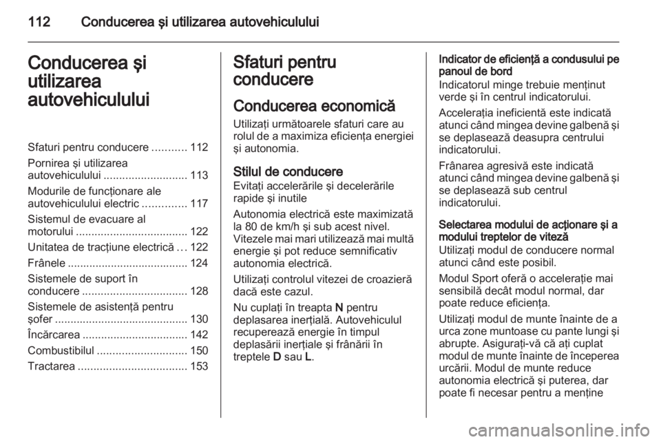 OPEL AMPERA 2013  Manual de utilizare (in Romanian) 