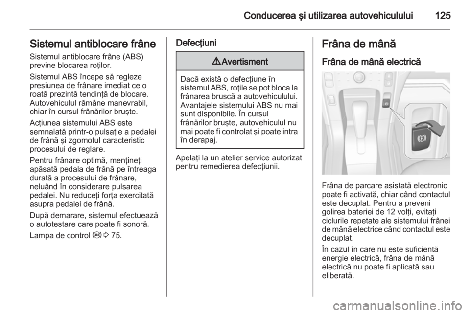 OPEL AMPERA 2013  Manual de utilizare (in Romanian) 