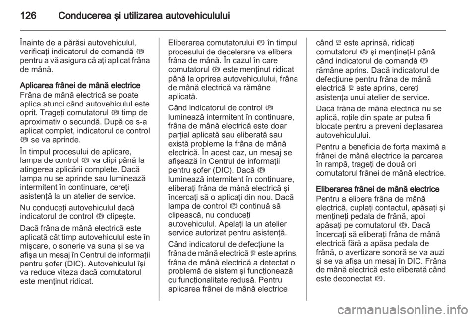 OPEL AMPERA 2013  Manual de utilizare (in Romanian) 
