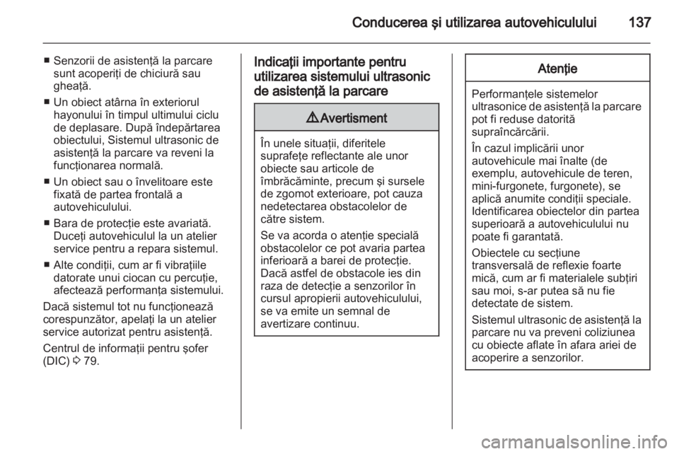 OPEL AMPERA 2013  Manual de utilizare (in Romanian) 