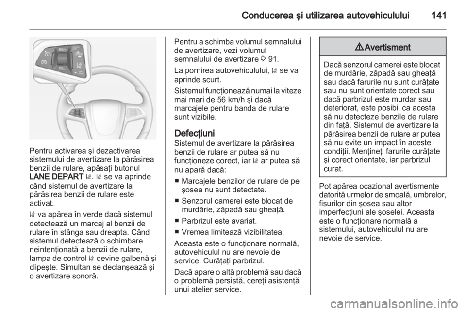 OPEL AMPERA 2013  Manual de utilizare (in Romanian) 
