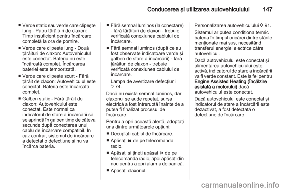 OPEL AMPERA 2013  Manual de utilizare (in Romanian) 
