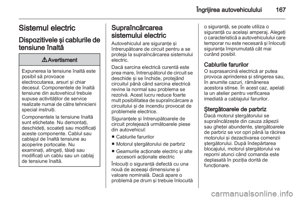 OPEL AMPERA 2013  Manual de utilizare (in Romanian) 