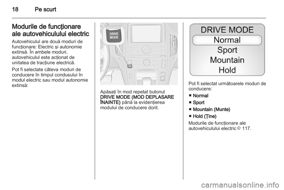 OPEL AMPERA 2013  Manual de utilizare (in Romanian) 