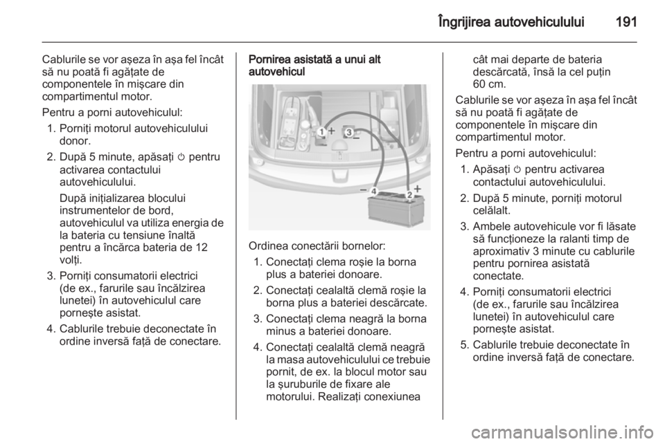OPEL AMPERA 2013  Manual de utilizare (in Romanian) 