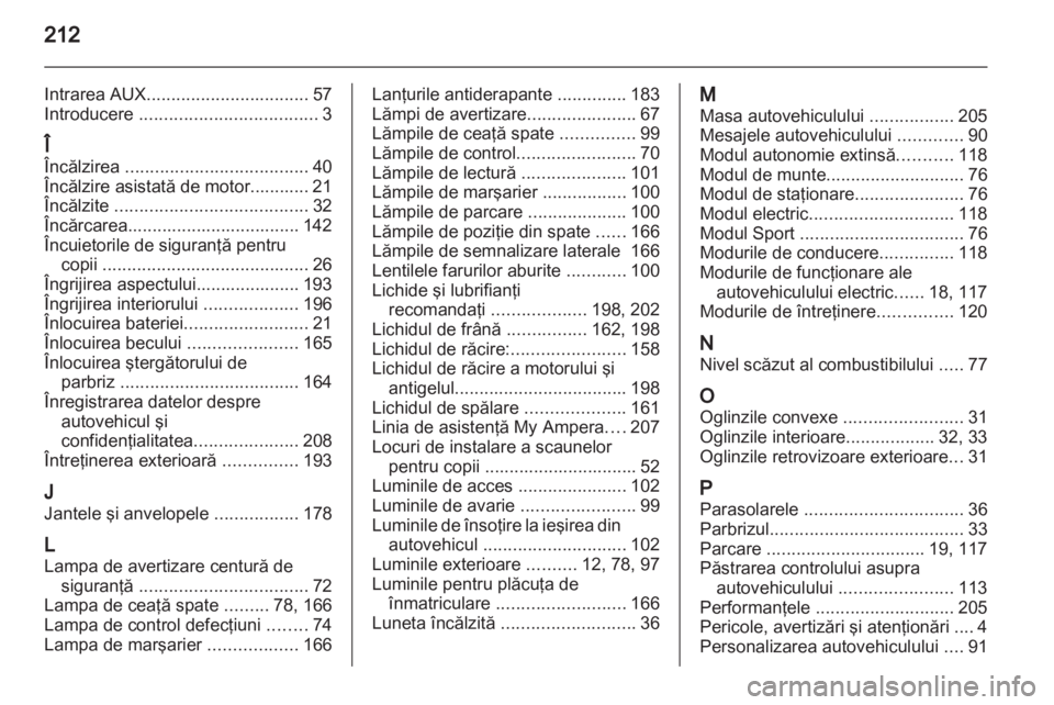 OPEL AMPERA 2013  Manual de utilizare (in Romanian) 