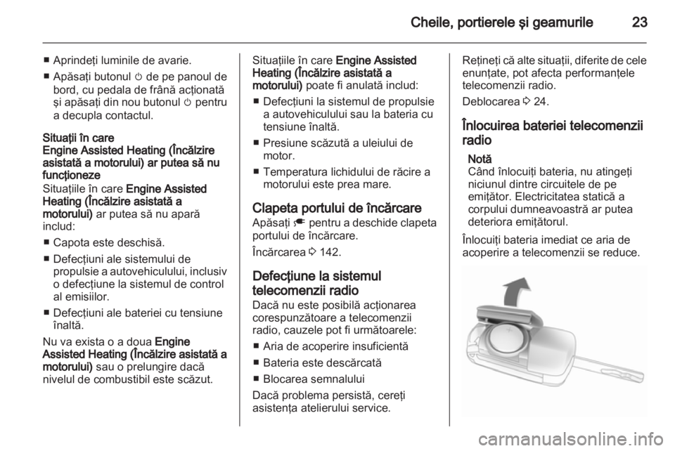 OPEL AMPERA 2013  Manual de utilizare (in Romanian) 