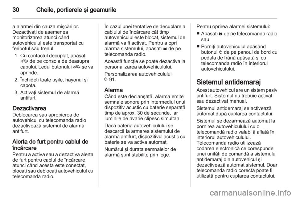 OPEL AMPERA 2013  Manual de utilizare (in Romanian) 