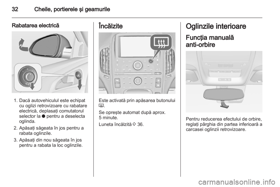 OPEL AMPERA 2013  Manual de utilizare (in Romanian) 