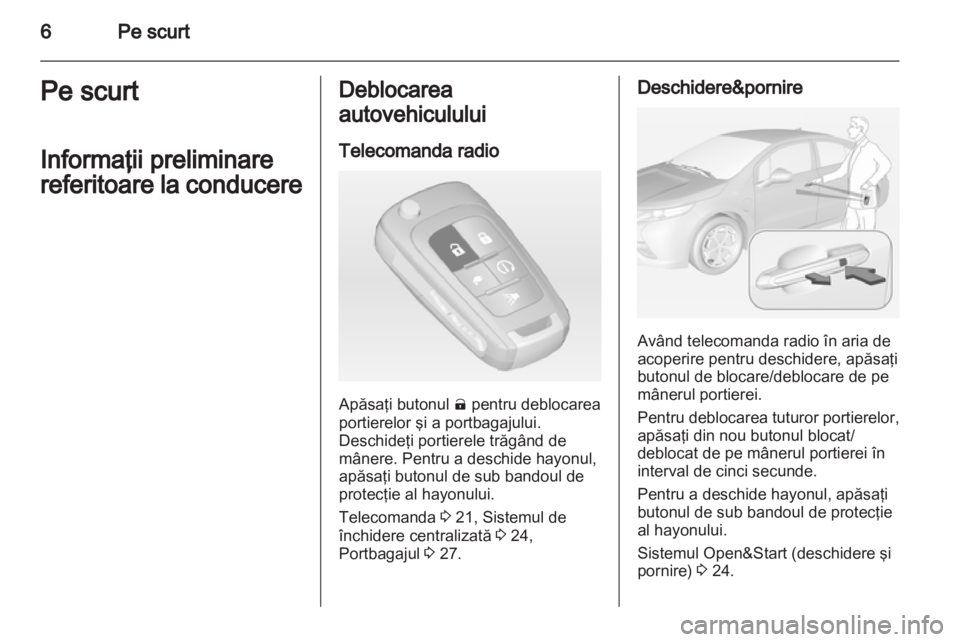 OPEL AMPERA 2013  Manual de utilizare (in Romanian) 