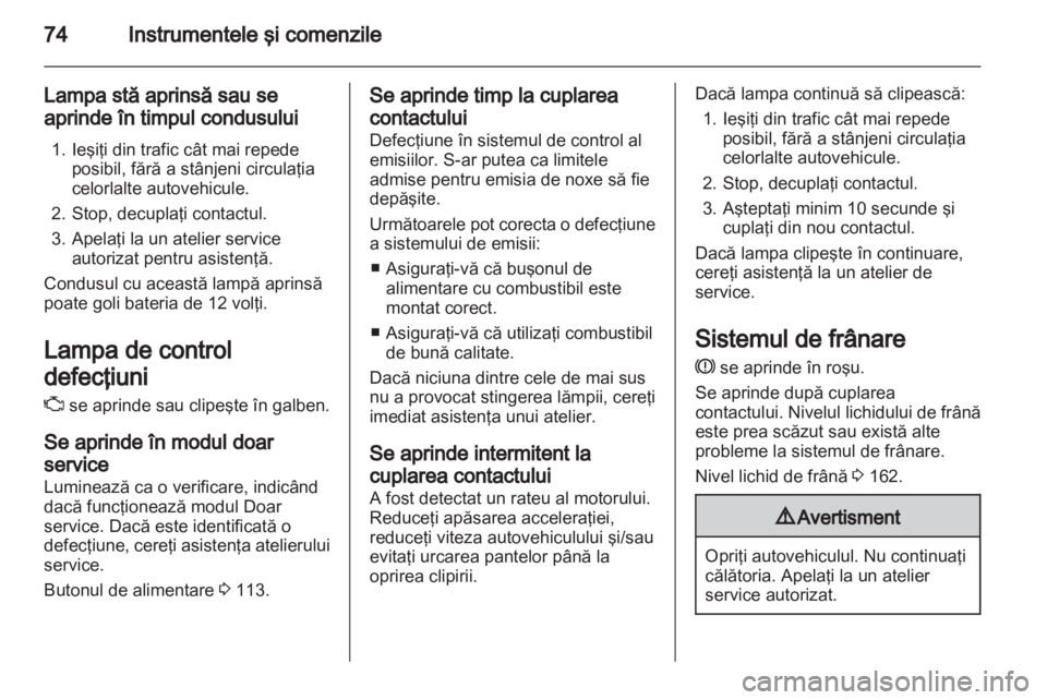 OPEL AMPERA 2013  Manual de utilizare (in Romanian) 