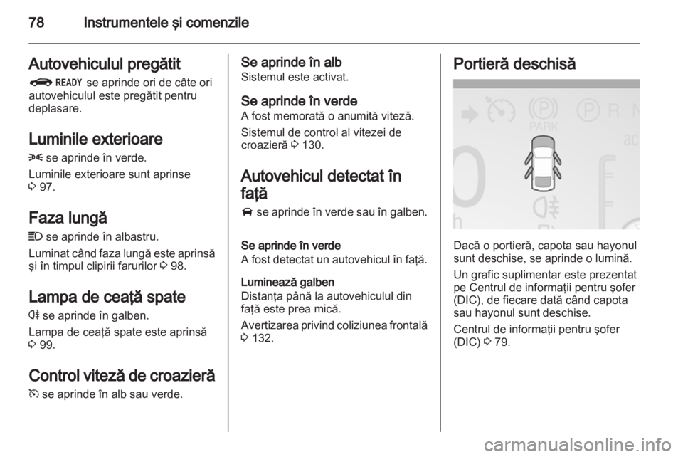 OPEL AMPERA 2013  Manual de utilizare (in Romanian) 