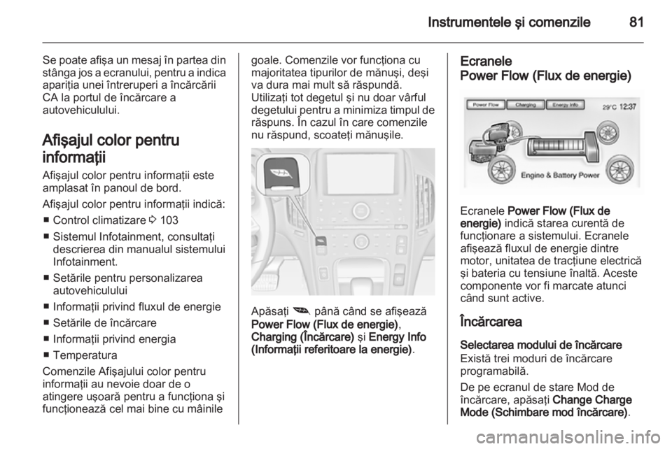 OPEL AMPERA 2013  Manual de utilizare (in Romanian) 