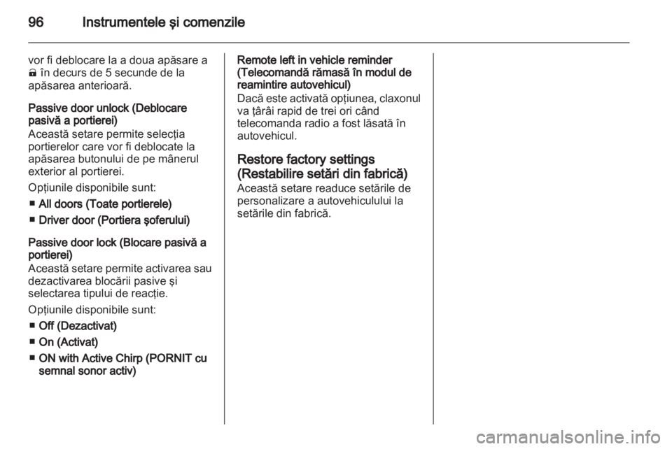 OPEL AMPERA 2013  Manual de utilizare (in Romanian) 